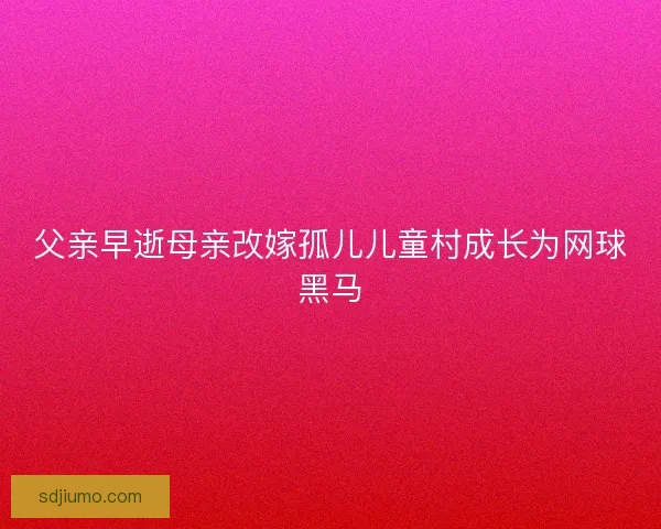 父亲早逝母亲改嫁孤儿儿童村成长为网球黑马